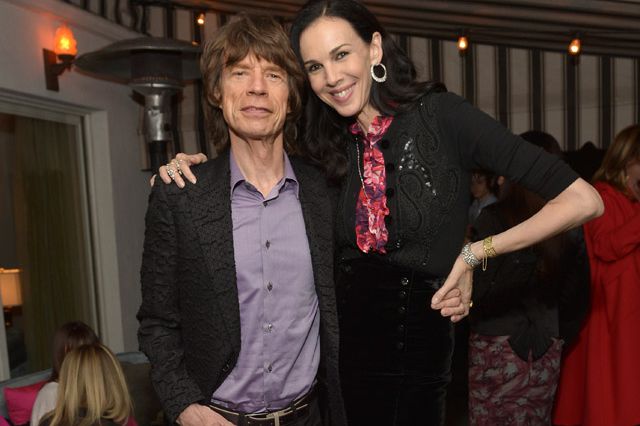 Mick Jagger and L'Wren Scott last year